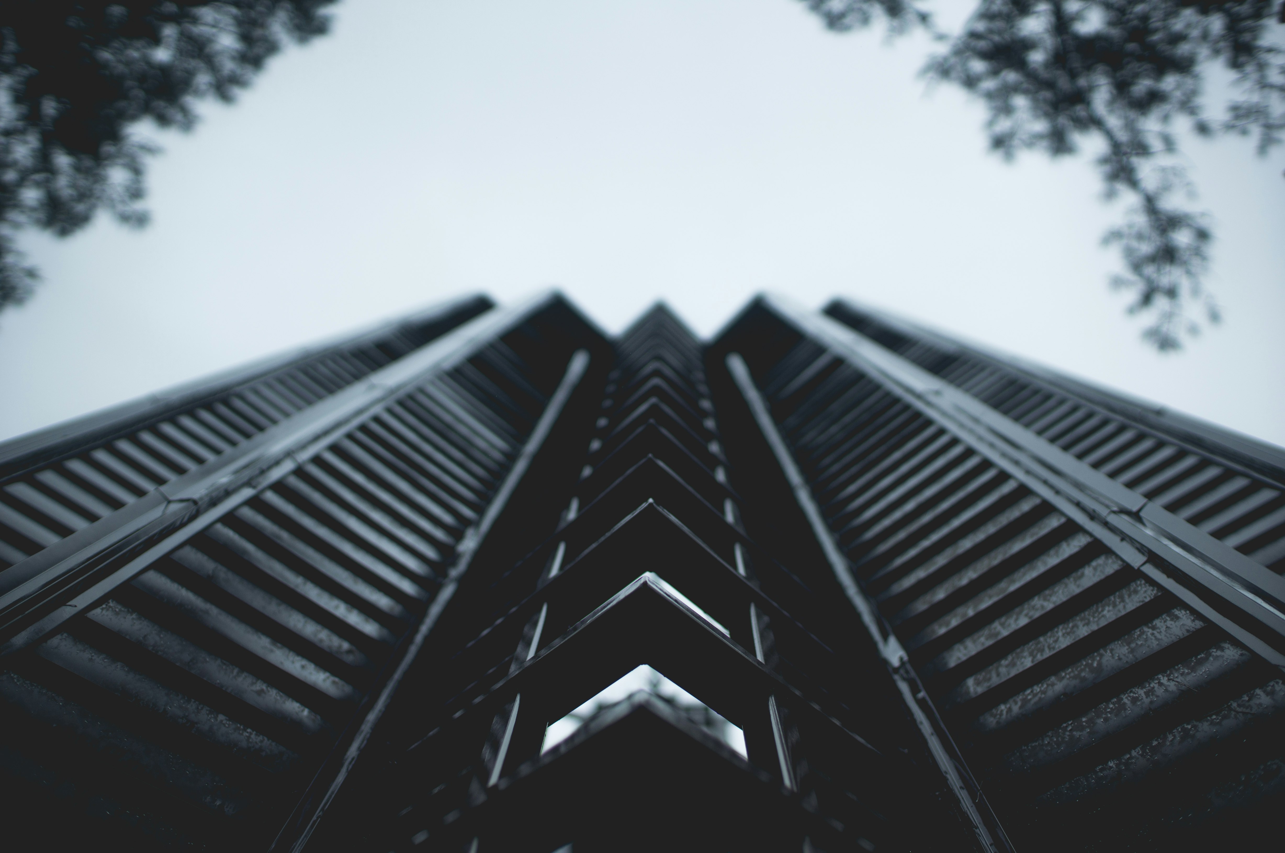 low angle photography of high-rise building